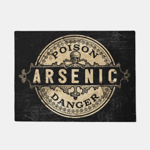 Arsenic Vintage Style Poison Label Doormat