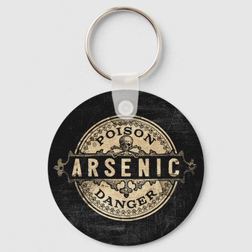 Arsenic Vintage Style Poison Label Keychain
