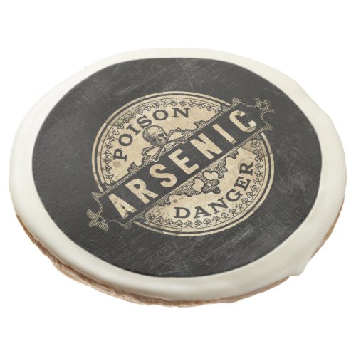 Arsenic Vintage Style Poison Label Sugar Cookie