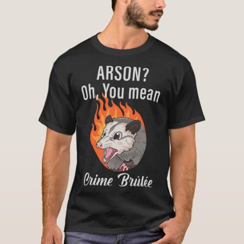 Arson oh you mean crime brle T_Shirt