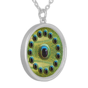 Art101 Dragon Eye Jewel Silver Plated Necklace