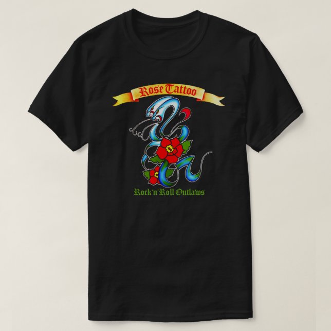 Art 03 Rose Tattoo rock and roll outlaws Essential T-Shirt (Design Front)