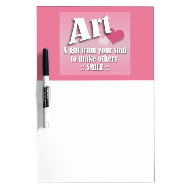Art, A Gift to make others SMILE - Dry-Erase Board (Front)