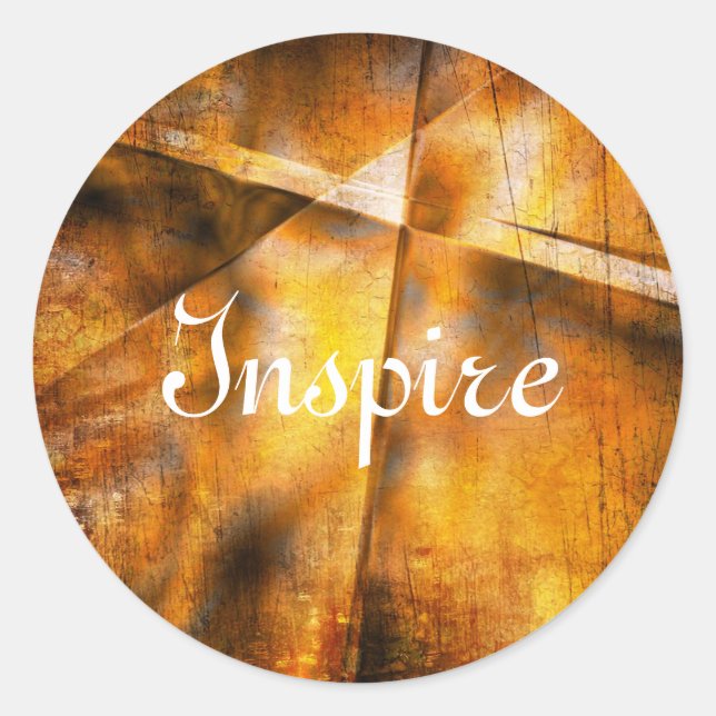 art abstract colorful background classic round sticker (Front)