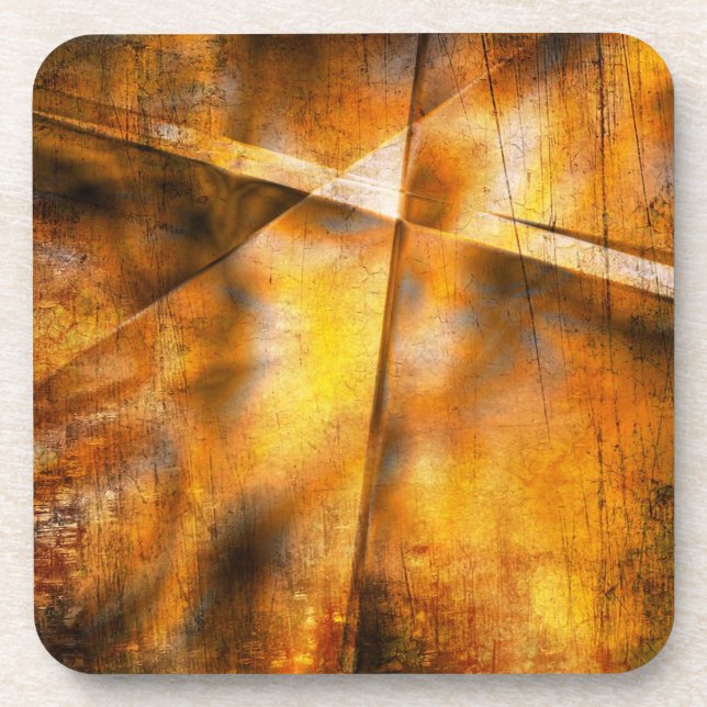 art abstract colorful background coaster (Front)