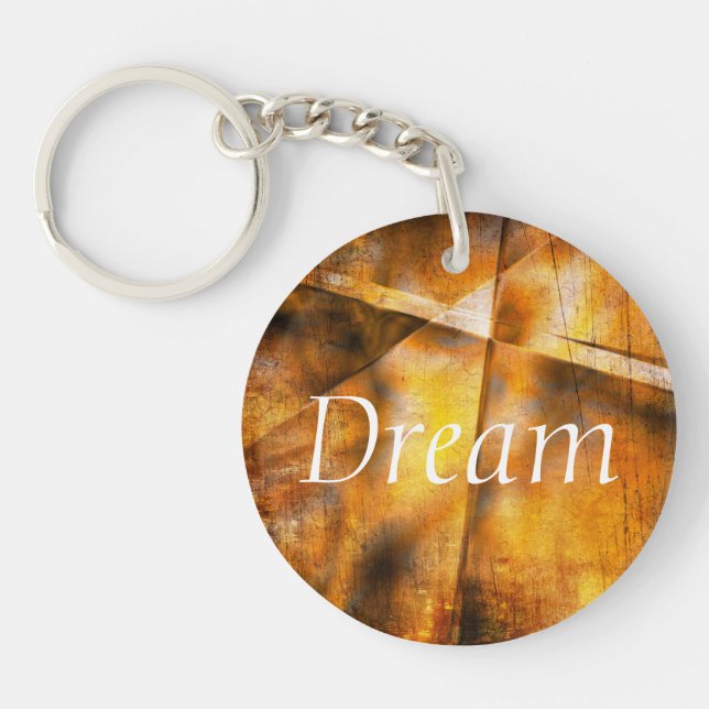 art abstract colorful background keychain (Front)