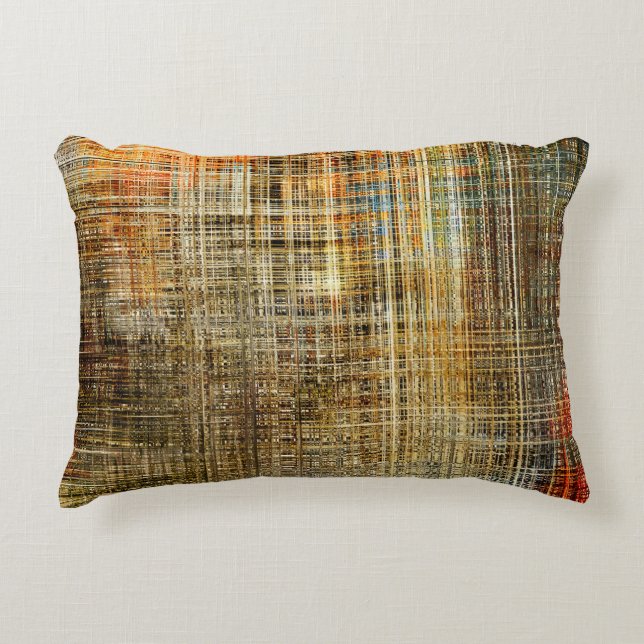 Art abstract colorful geometric intersection backg accent pillow (Front)