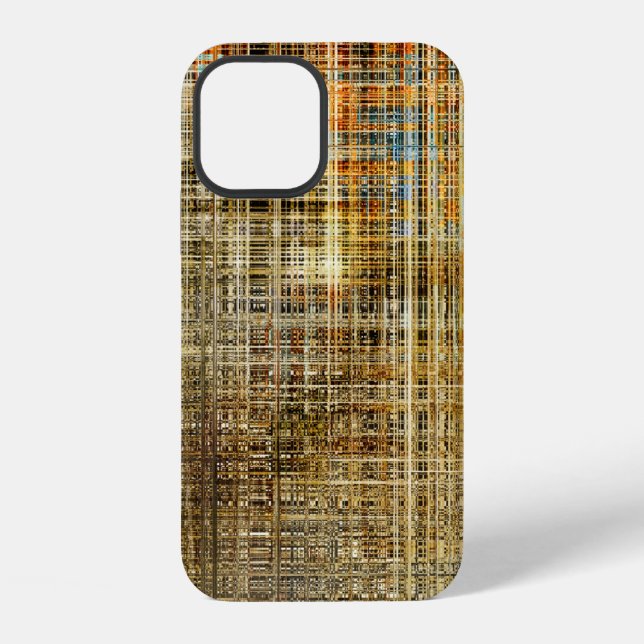 Art abstract colorful geometric intersection backg iphone case (Back)