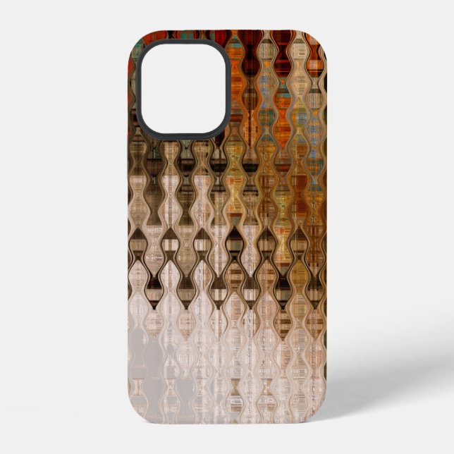 art abstract colorful geometric intersection backg iphone case (Back)