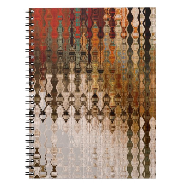 art abstract colorful geometric intersection backg notebook (Front)