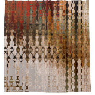 art abstract colorful geometric intersection backg shower curtain