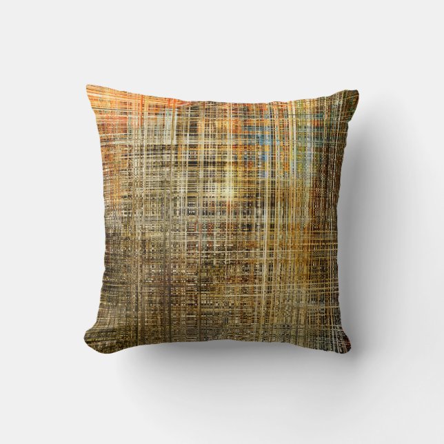 Art abstract colorful geometric intersection backg throw pillow (Front)