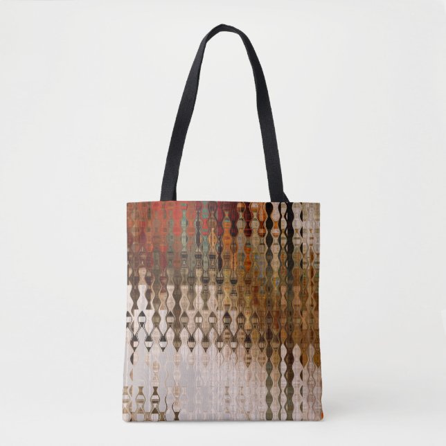 art abstract colorful geometric intersection backg tote bag (Front)