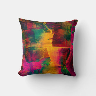 art abstract colorfur vibrant paper backgroundart, throw pillow