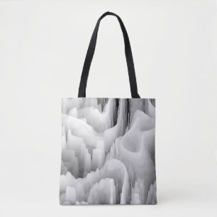art abstract fractal wave blurred monochrome backg tote bag