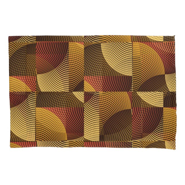 Art Abstract Geometric Textured Background Pillow Case (Front)