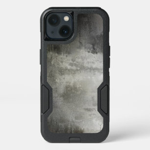 art abstract grunge black and white textured iPhone 13 case