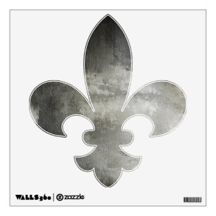 art abstract grunge black and white textured wall decal