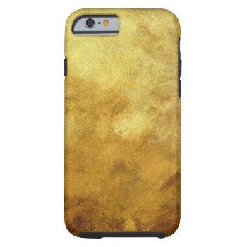 Art Abstract Painted Background In Golden Color Tough Iphone 6 Case by watercoloring at Zazzle