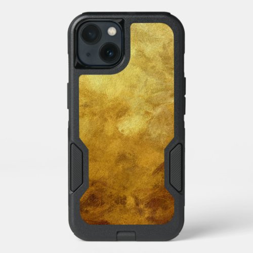 art abstract painted background in golden color iPhone 13 case