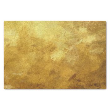 Art Abstract Painted Background In Golden Color Tissue Paper by watercoloring at Zazzle