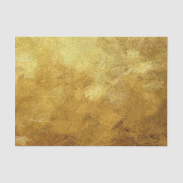 art abstract painted background in golden color tissue paper (Front)