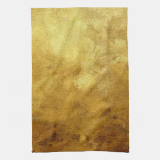 art abstract painted background in golden color towel