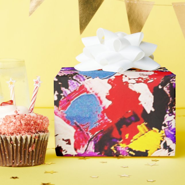Art Abstract Pallet Color Wrapping Paper (Birthday Party)