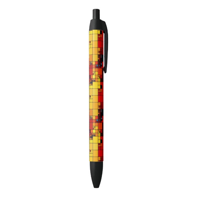 Art abstract vibrant rainbow geometric pattern pen (Bottom (Vertical))