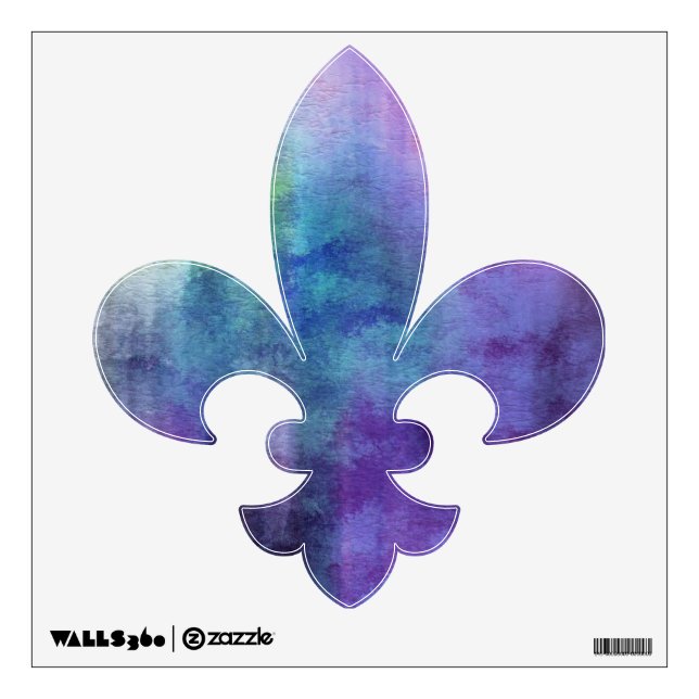 art abstract watercolor background on paper 2 wall decal (Front)