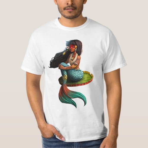 art african american mermaid T_Shirt