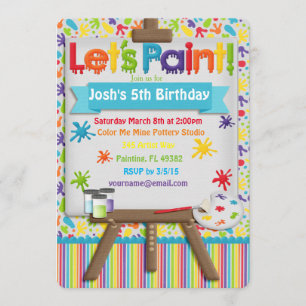 Art and Painting Party Invitation