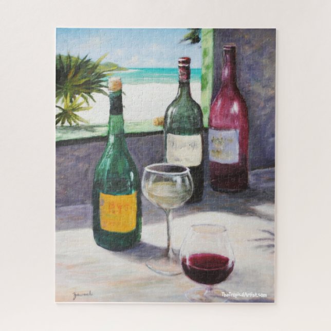 Art and Wine Lover Puzzle with Gift Box, 520 Piece (Vertical)