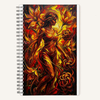 art and woman notebook