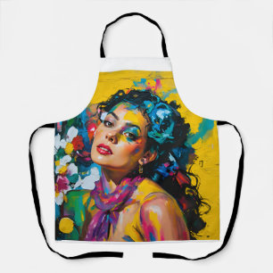 art and women apron