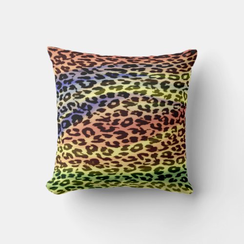 Art animal fur abstract texture background throw pillow