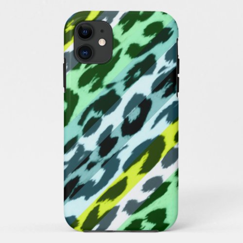 Art animal print fur skin of leopard 2 iPhone 11 case