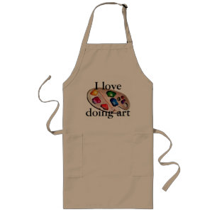 Art Artist Painting Painter Crafts Studio Workshop Long Apron