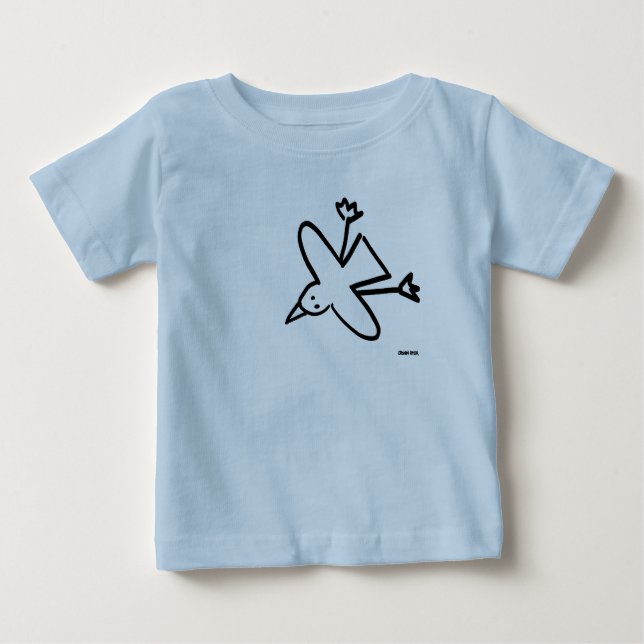 Art Baby: John Dyer Seagull Drawing Baby T-Shirt (Front)