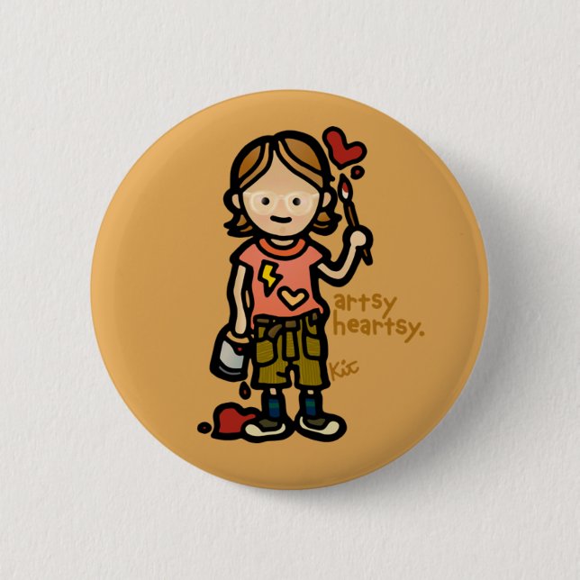 art badge button (Front)