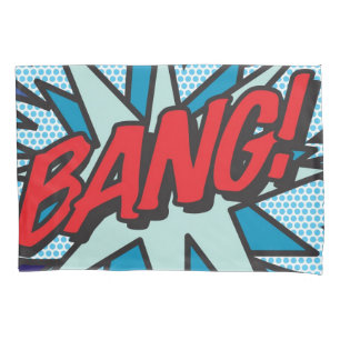 Art BANG POW Fun Retro Comic Book Pop Art Pillow Case