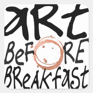 art before breakfast sticker