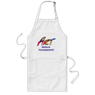 Art Before Housework! Long Apron
