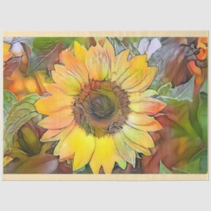 Art Big Sunflower Modern Collection Tissue Paper