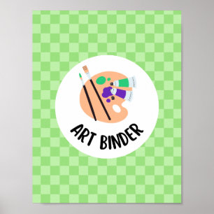 art binder insert - teacher organization poster