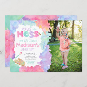 Art Birthday Invitation