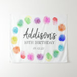 Art Birthday Welcome, Paint Birthday Tapestry at Zazzle