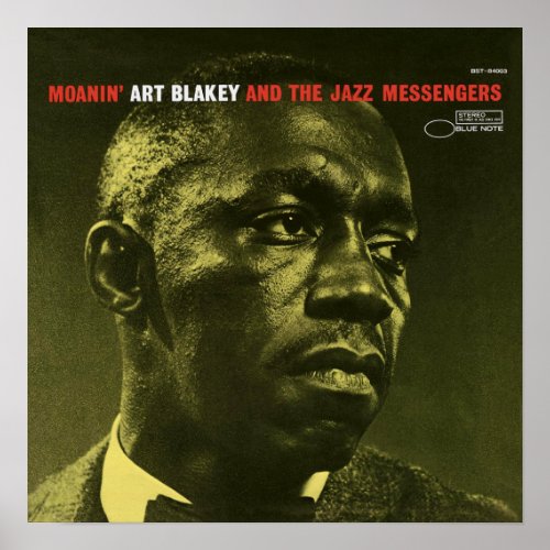 Art Blakey Moanin Jazz Vintage Poster