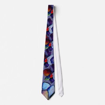 Art Blue Orchid Tie by Julier at Zazzle