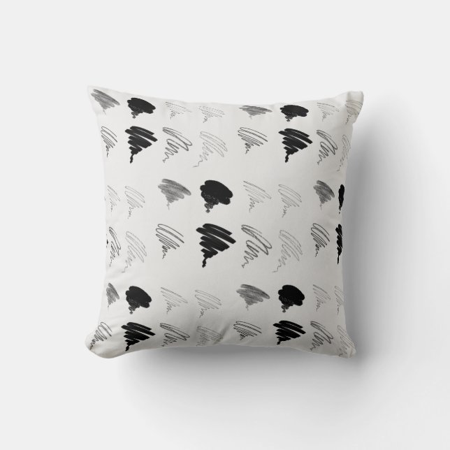 Art Brush Pattern Pillow (Front)